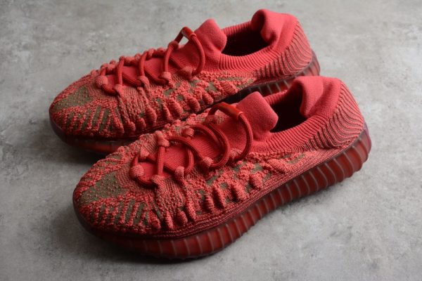 adidas Yeezy 350 V2 CMPCT Slate Red(SP batch) GW6945 - Image 4