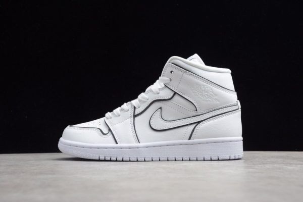 Jordan 1 Mid Iridescent Reflective White (W) CK6587-100 - Image 2