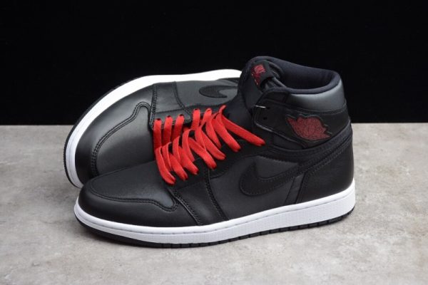 Jordan 1 Retro High Black Satin Gym Red(SP batch) 555088-060 - Image 3