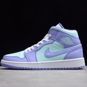 Jordan 1 Mid Purple Aqua (GS)  554725-500