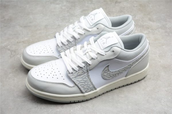 Jordan 1 Low PRM Smoke Grey Elephant DH4269-100 - Image 3