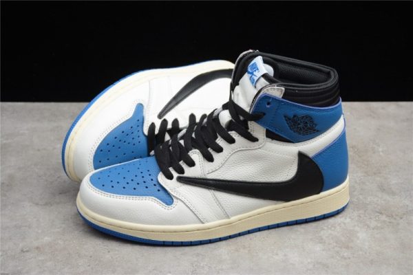 Fragment x Travis Scott x Air Jordan 1 High OG Military(Retail Batch) DH3227-105 - Image 2