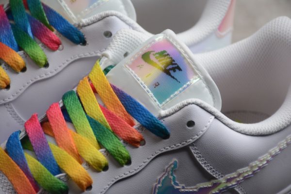 Nike Air Force 1 Low Iridescent Pixel Swoosh CV1699-100 - Image 2