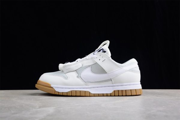 Nike Dunk Low Remastered Appears In   White/Gum   DV0821-001