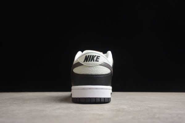Nike Dunk Low Grey Black Orange Mini Swoosh FN7808-001 - Image 5
