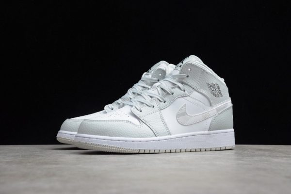 Jordan 1 Mid Grey Camo (GS) DD3235-100 - Image 3