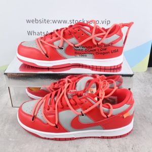 Nike Dunk Low Off-White University Red(Retail Batch)  CT0856-600