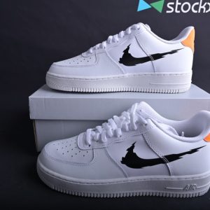 Nike Air Force 1 Low '07 Glitch Swoosh White Orange DV6483-100