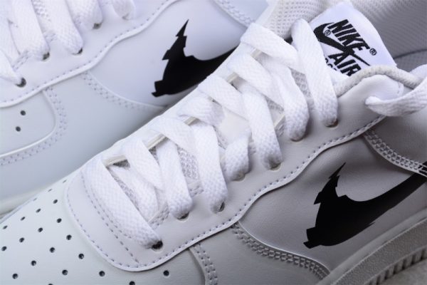 Nike Air Force 1 Low '07 Glitch Swoosh White Orange DV6483-100 - Image 3