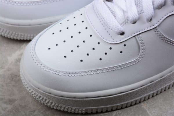 Nike Air Force 1 Low '07 Glitch Swoosh White Orange DV6483-100 - Image 4