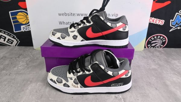 Nike SB Dunk Low Grey Black University Red CU1727-006