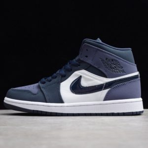 Jordan 1 Mid Obsidian Sanded Purple 554724-445