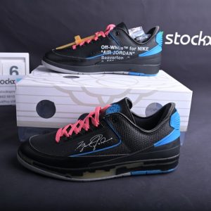 Jordan 2 Retro Low SP Off-White Black Blue (SP Batch) DJ4375-004