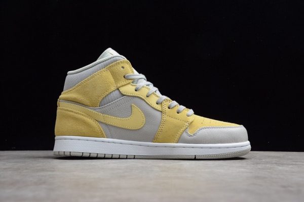 Jordan 1 Mid Mixed Textures Yellow DA4666-001 - Image 4