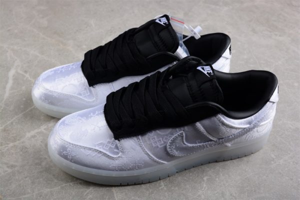 Nike Dunk Low CLOT Fragment White FN0315-110 - Image 5