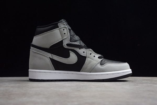 Air Jordan 1 Shadow 2.0 Black Light Smoke Grey(SP batch) 555088-035 - Image 4
