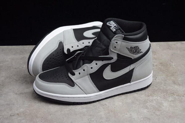 Air Jordan 1 Shadow 2.0 Black Light Smoke Grey(SP batch) 555088-035 - Image 5