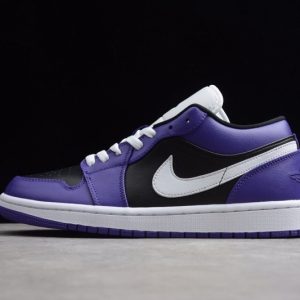 Jordan 1 Low Court Purple Black 553558-501