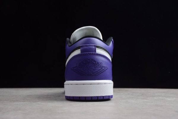 Jordan 1 Low Court Purple Black 553558-501 - Image 2