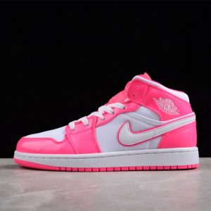 Jordan 1 Mid Hyper Pink White (GS) 555112-611