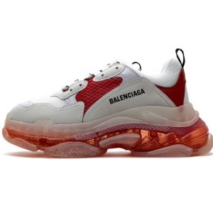 Ba***ci*ga Triple S White Red 544351 W09E1 4552(SP Batch)