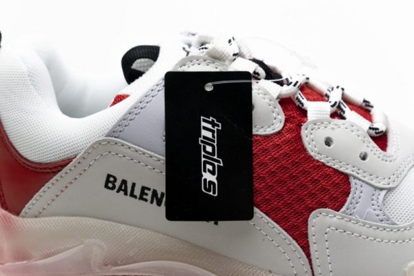 Ba***ci*ga Triple S White Red 544351 W09E1 4552(SP Batch) - Image 3