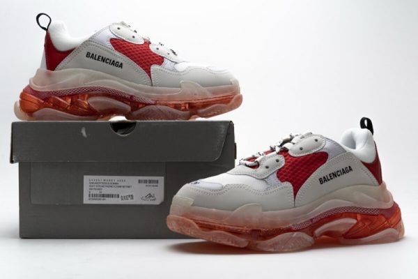 Ba***ci*ga Triple S White Red 544351 W09E1 4552(SP Batch) - Image 4