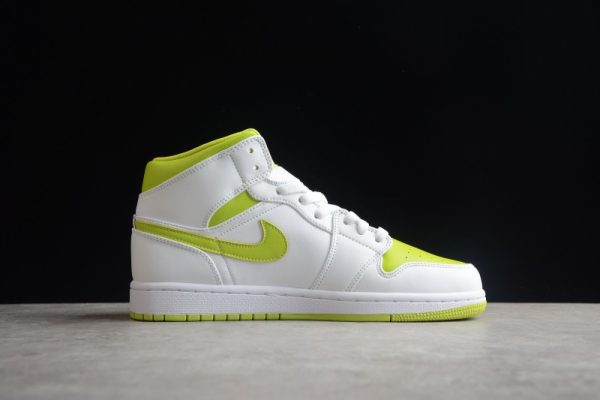 Jordan 1 Mid White Lime (W) BQ6472-131 - Image 2
