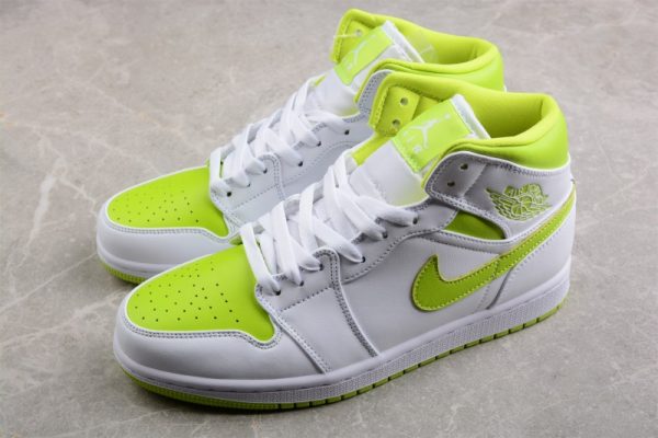 Jordan 1 Mid White Lime (W) BQ6472-131 - Image 5
