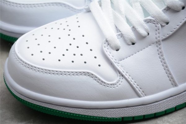 Jordan 1 Low White Lucky Green Black 553558-129 - Image 4