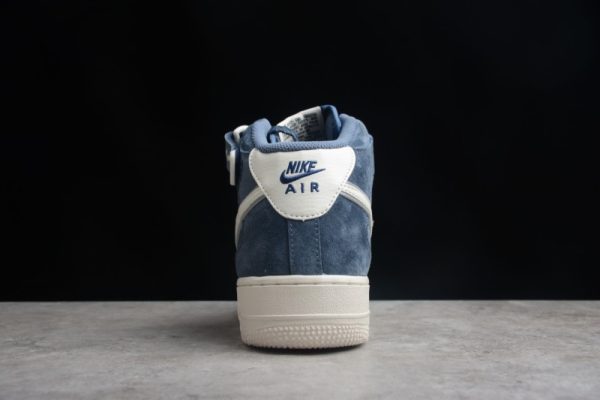 Air Force 1 Mid Suede Navy Blue White AA1118-007 - Image 4