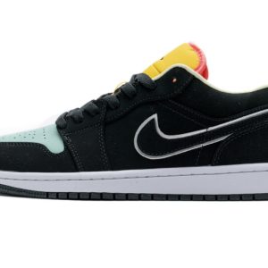 Jordan 1 Low Black Aurora Green Laser Orange CK3022-013