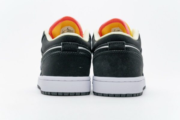 Jordan 1 Low Black Aurora Green Laser Orange CK3022-013 - Image 3