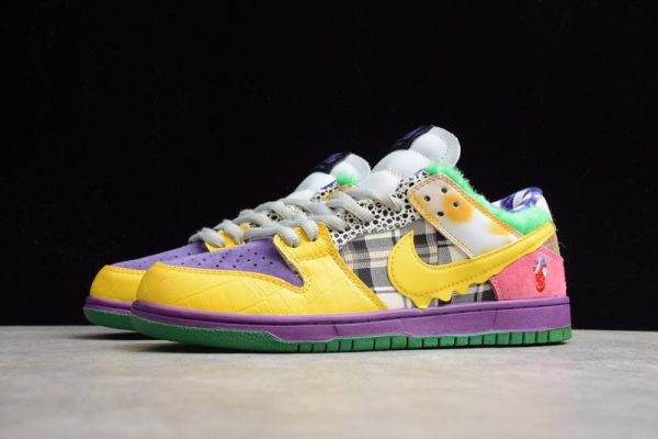Nike SB Dunk Low Pro IW Purple Yellow-Violet-Pink 318403-137 - Image 2
