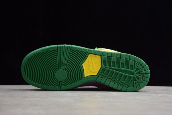 Nike SB Dunk Low Pro IW Purple Yellow-Violet-Pink 318403-137 - Image 4