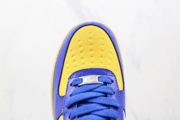 Nike Air Force 1 Low SP Undefeated 5 On It Blue Yellow Croc DM8462 400 - Image 3