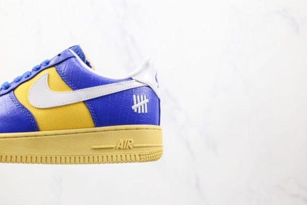 Nike Air Force 1 Low SP Undefeated 5 On It Blue Yellow Croc DM8462 400 - Image 4