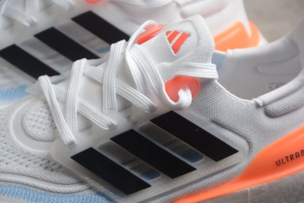 adidas Ultra Boost Light White Black Solar Red HQ6351 - Image 2