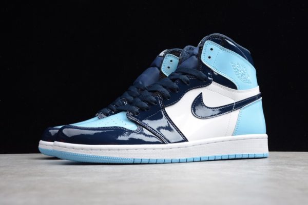 Jordan 1 Retro High UNC Patent (W) (SP batch)CD0461-401 - Image 4