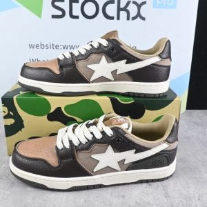 A Bathing Ape Bape SK8 Sta Brown Ivory (SP batch)001FWH801013_BEI_A