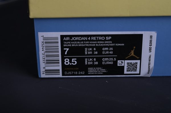 Jordan 4 Retro SP 30th Anniversary Union Taupe Haze(SP Batch) DJ5718-242 - Image 3