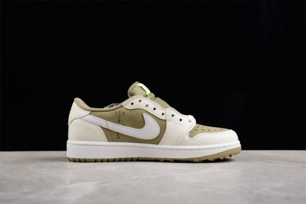 Jordan 1 Retro Low Golf Travis Scott Neutral Olive(SP Batch)FZ3124-200 - Image 3