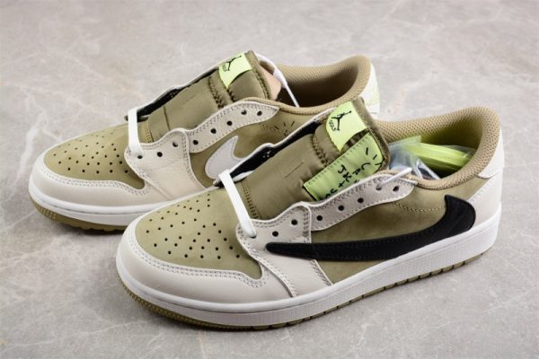 Jordan 1 Retro Low Golf Travis Scott Neutral Olive(SP Batch)FZ3124-200 - Image 4
