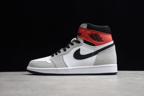 Air Jordan 1 High Smoke Grey Red(SP batch) 555088-126 - Image 2