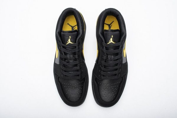Jordan 1 Low Black Gold 553558-071 - Image 2