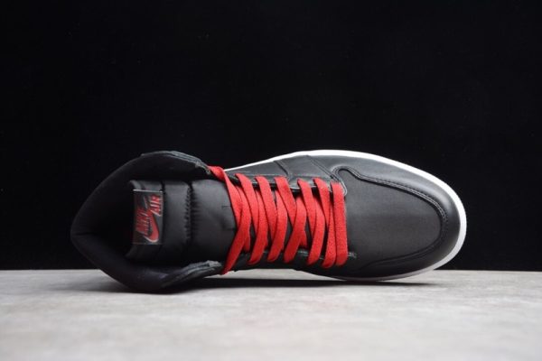 Jordan 1 Retro High Black Satin Gym Red 555088-060 - Image 2