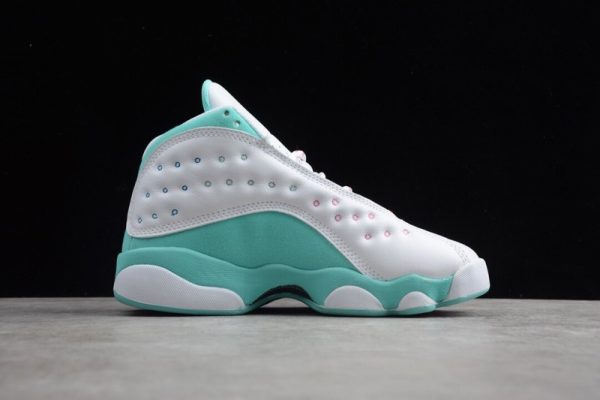 Jordan 13 Retro White Soar Green Pink (GS) 439358-100 - Image 3