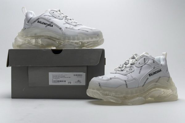 Ba***ci*ga Triple S Letter White 524039 W09E1 2021(SP Batch) - Image 3
