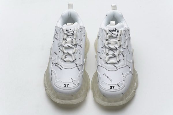 Ba***ci*ga Triple S Letter White 524039 W09E1 2021(SP Batch) - Image 5
