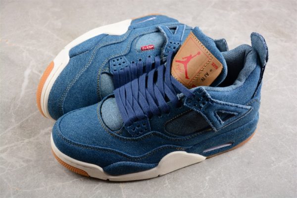 Jordan 4 Retro Levi's Denim (Tag with Levi's Logo) AO2571-401 - Image 4